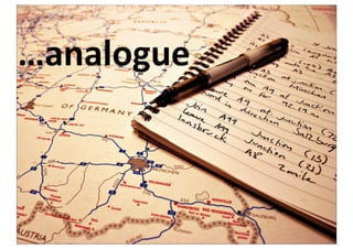…analogue



                                  Technology	
  Management	
  and	
  Economics
CC-­‐BY	
  Per	
  Olof	
  Arnäs
                                       Logis4kcs	
  and	
  Transporta4on
 