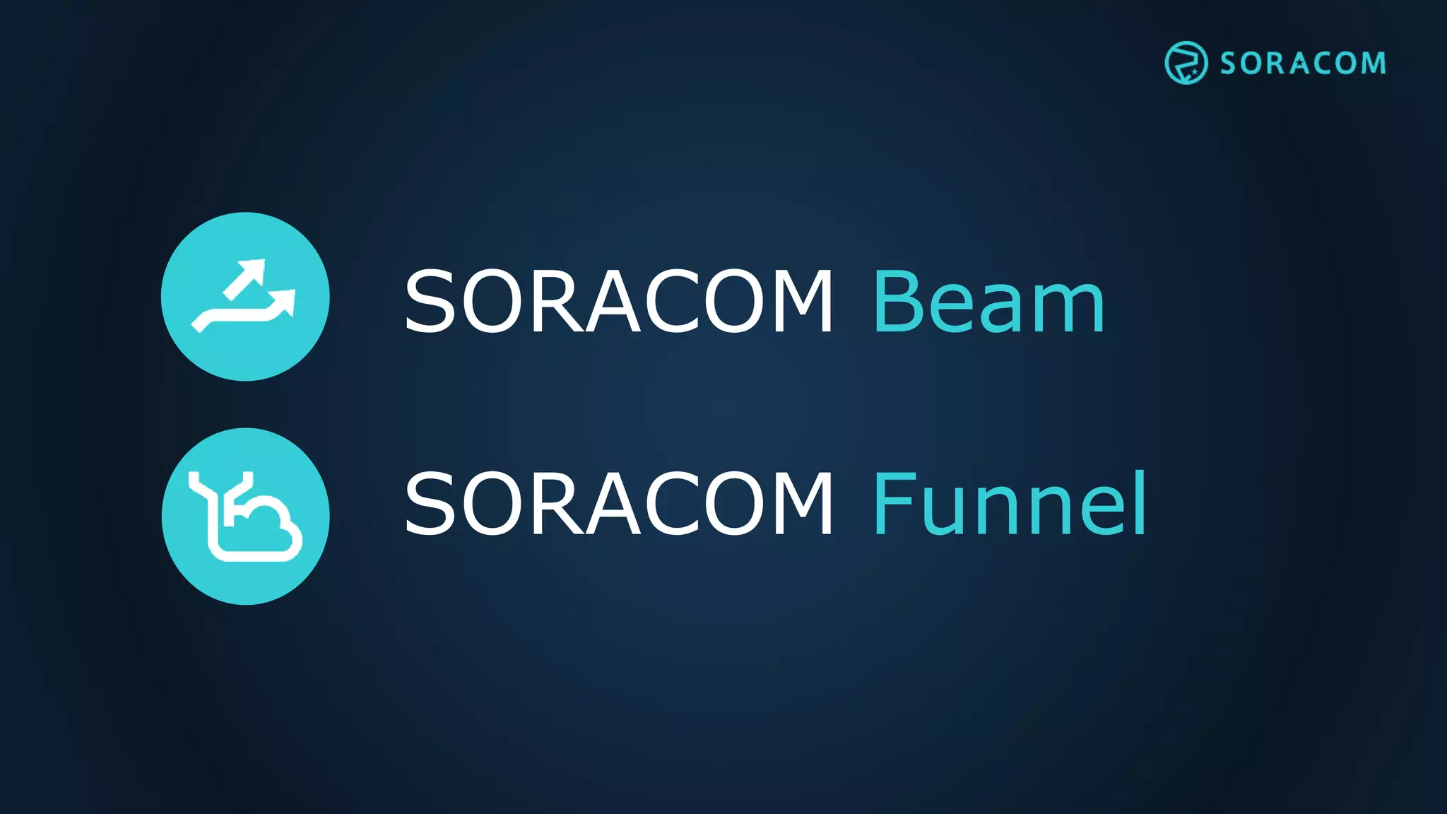 SORACOM Beam
SORACOM Funnel
 