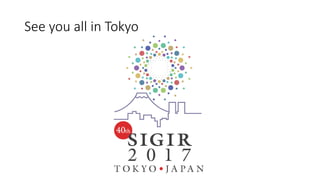 See you all in Tokyo
 