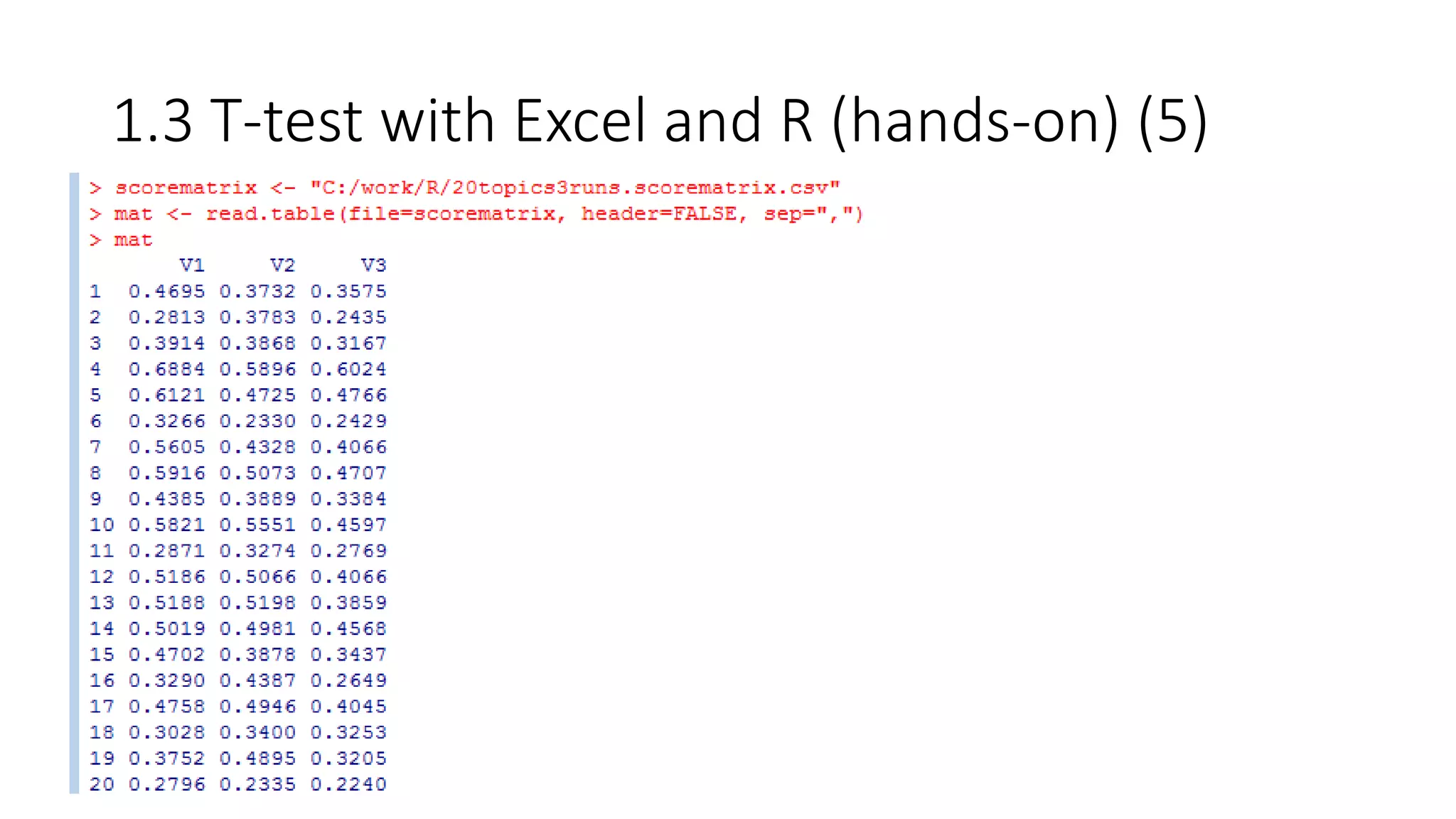 1.3 T-test with Excel and R (hands-on) (5)
 
