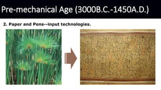 Information and Communication Technology L2 HIstorical Development of ...