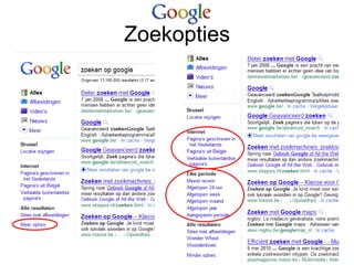 Zoekopties
 