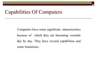 Infomation & Communication Technology Lecture 1 Intro | PPT