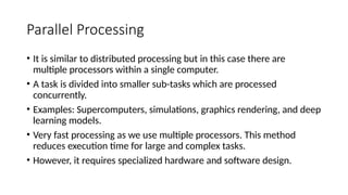 Comprehensive Overview of Computer Input and Processing Methods for ...
