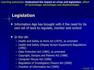 Ict & Legislation | PPT