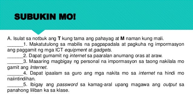 Patakaran Sa Paggamit Ng Email - Reynaldo Rey