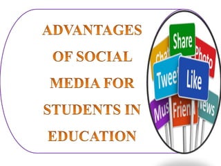 Role of Social Media in Education | PPTX