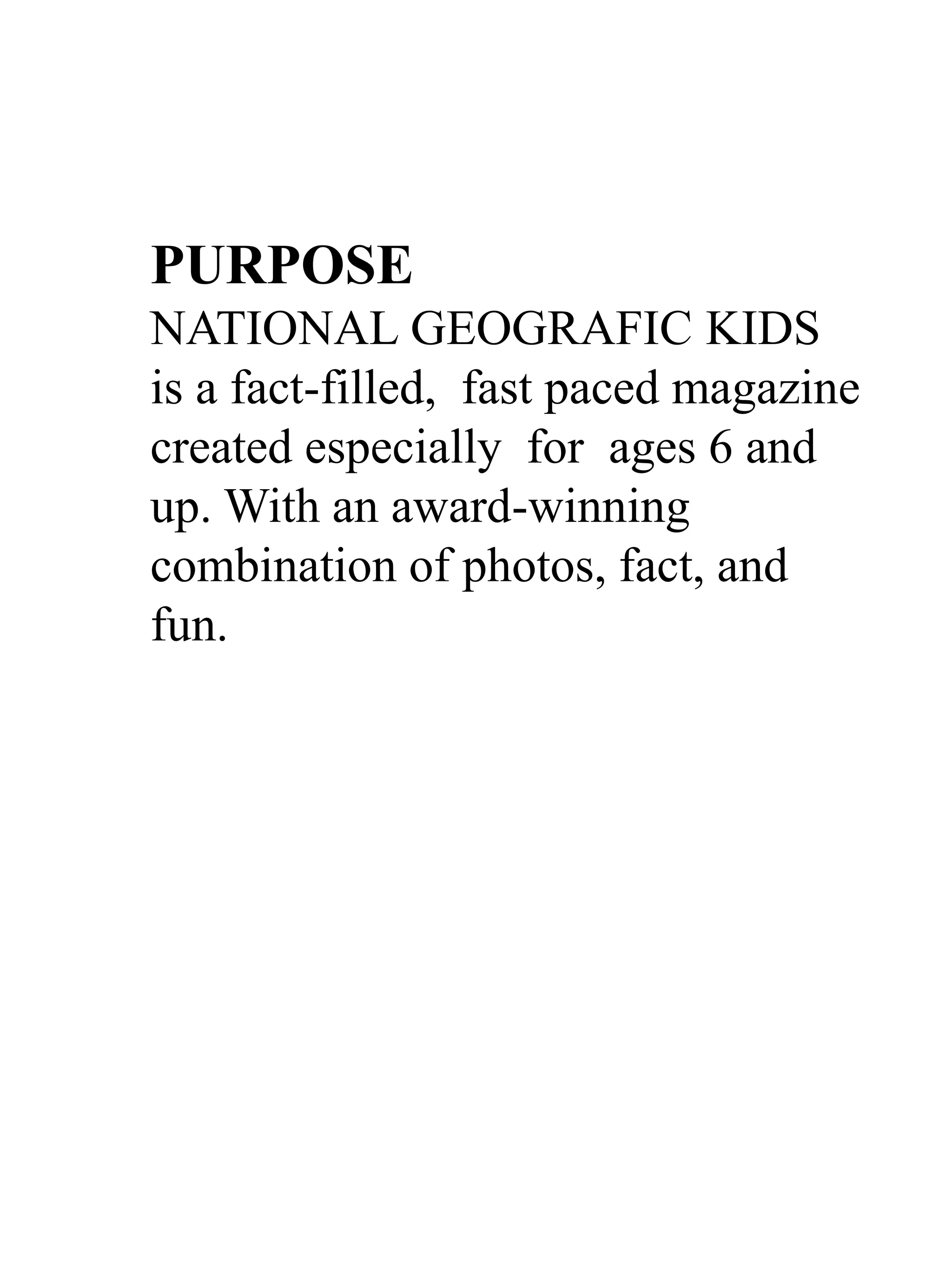 National Geographic for Kids courses | PDF