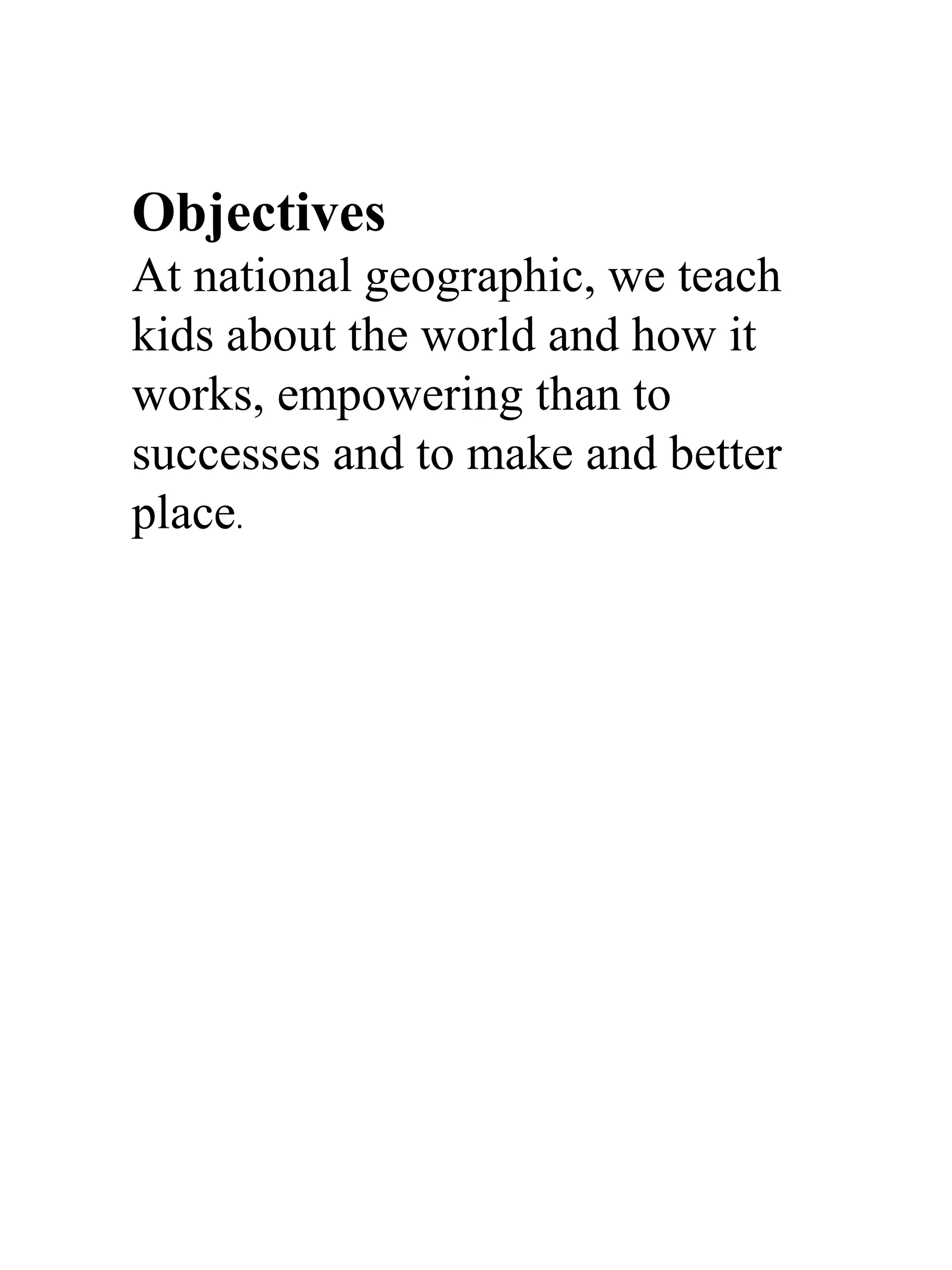 National Geographic for Kids courses | PDF