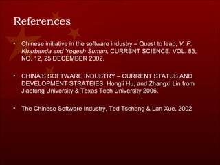 Chinese Software Industry | PPT