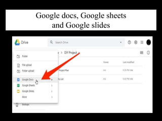 ICT presentation on Google Drive | PPTX