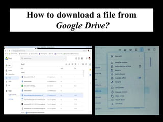 ICT presentation on Google Drive