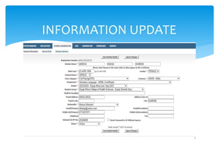 ICT PRESENTATION - LOGIN INTO STUDENT ACCOUN | PPT
