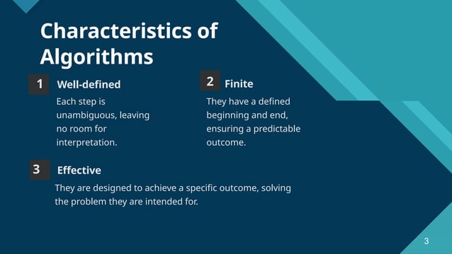 Presentation for computer studing in algorithm | PPT