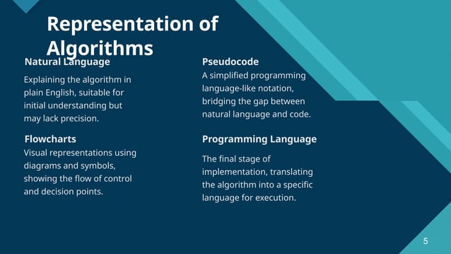 Presentation for computer studing in algorithm | PPT