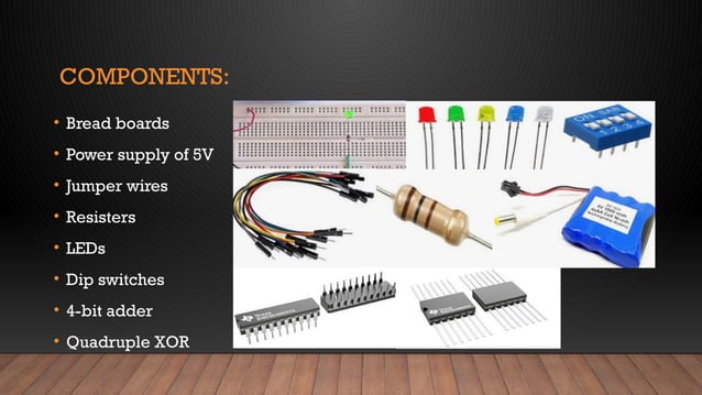4 bit adder and subtractor using 2's complement | PPT