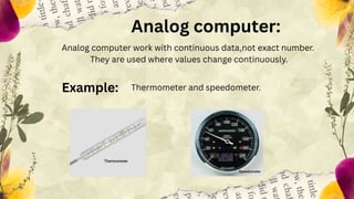 Comprehensive Overview of Analog, Digital, and Hybrid Computers | PDF