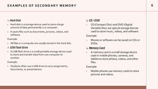 Comprehensive Introduction to Computer Memory: Primary and Secondary ...