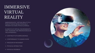 presentation on virtual reality | PDF