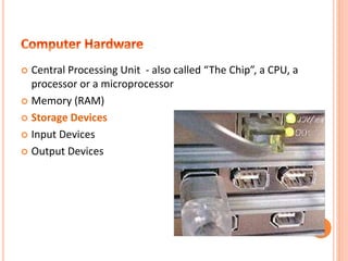 ICT, Basic of Computer, Hardware, Various parts of computer hardware ...