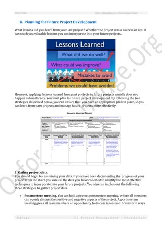 IT Project Management - Study Notes | PDF