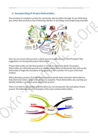 ICT Project Management - Study Notes | PDF