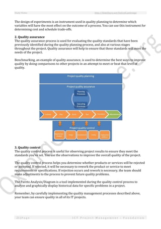 ICT Project Management - Study Notes | PDF