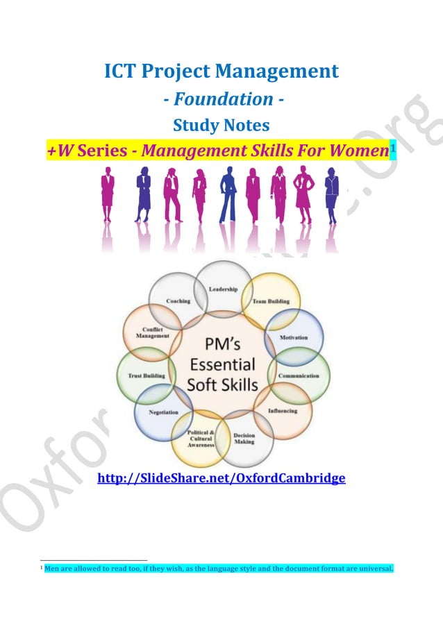 ICT Project Management - Study Notes | PDF