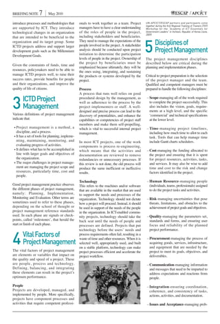 Ict project management in theory and practice | PDF