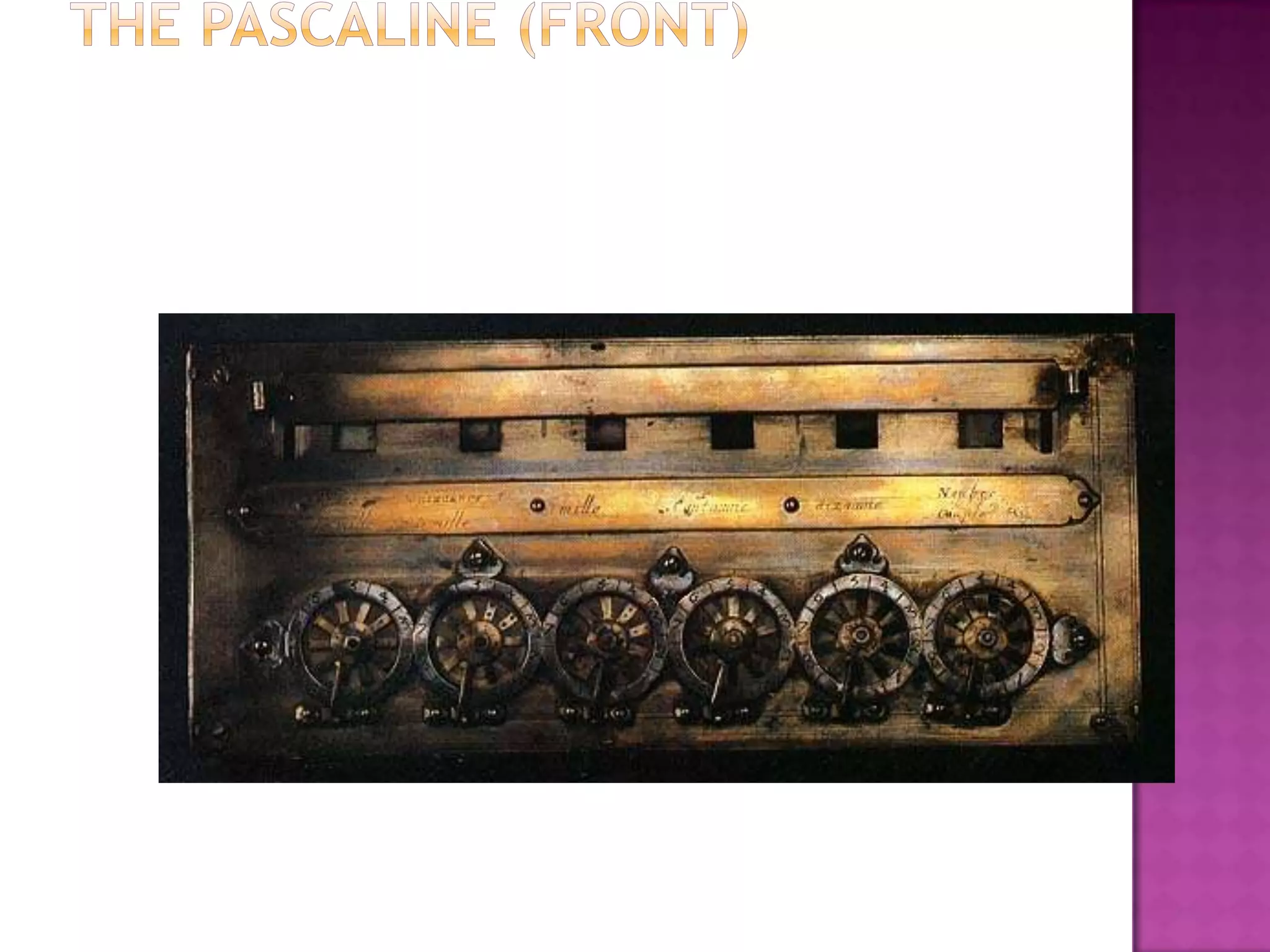 The Pascaline (front)