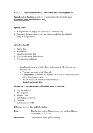 Gcse Coursework Ict Example GCSE ICT Revision | PDF