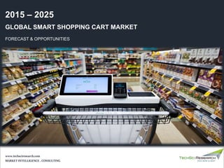 GLOBAL SMART SHOPPING CART MARKET
FORECAST & OPPORTUNITIES
2015 – 2025
MARKET INTELLIGENCE . CONSULTING
www.techsciresearch.com
 
