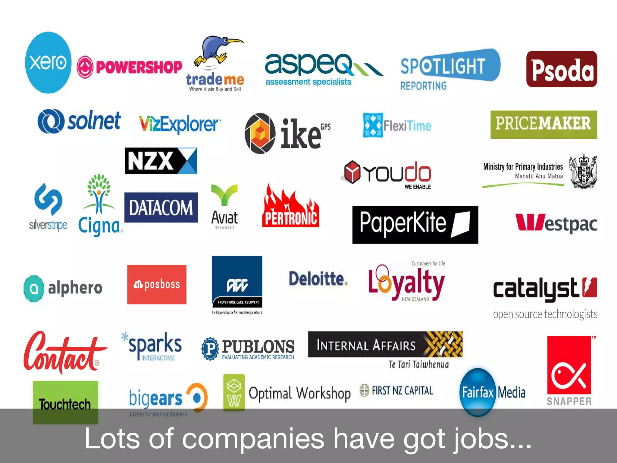 Glassdoor
Lots of companies have got jobs...
 