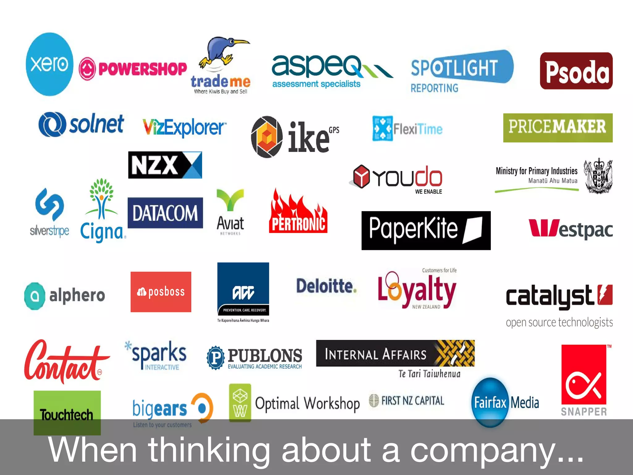 Glassdoor
When thinking about a company...
 