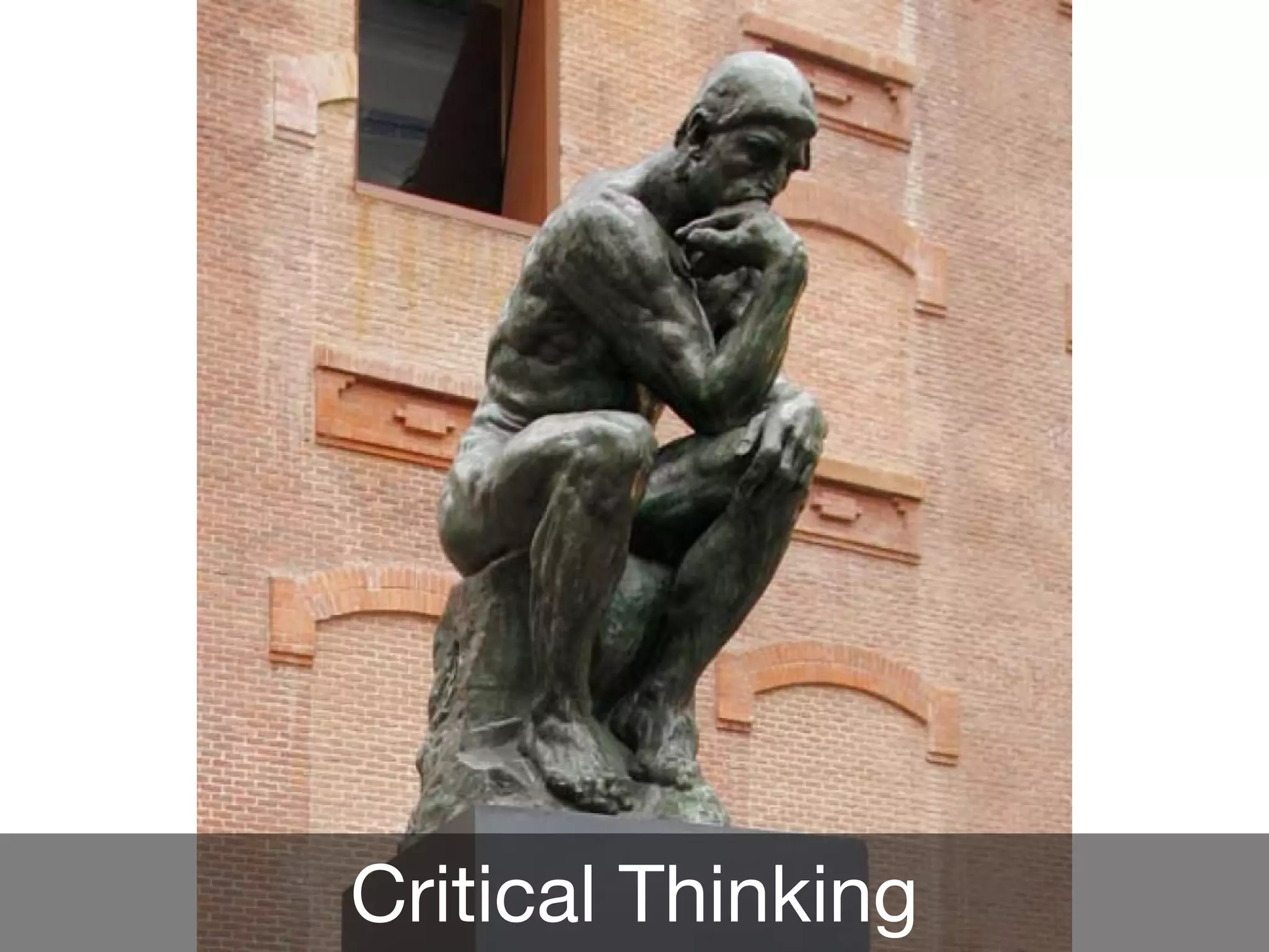 Critical Thinking
 