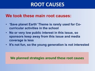 QUESTIONNAIRE1. Is Climate Change a real challenge for all of us? (yes / no)2. Who should combat the Climate Change?	United Nations Organization	Government	Big Companies	NGOs	all of us3. Do you read articles about sustainable environment or saving water in newspapers? (yes / no)4. What do you do with the polythene carry bags collected at home?	reuse them	recycle them		throw them in garbage	burn them5. Can our small actions have any impact on environment? (yes / no)6. Number following activities according to the preference you like to do them ( 1-very much and then reducing onwards...)		- listen to music		- read a scientific article		- visit an art exhibition		- listen to academic lecture		- discuss or debate about climate change