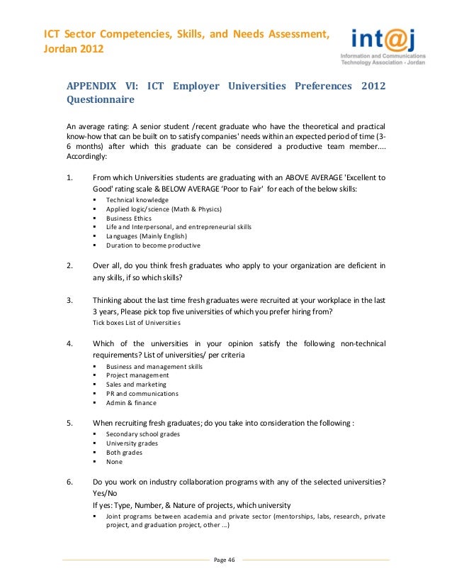 it skills assessment questionnaire