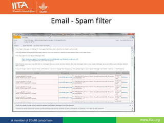 www.iita.orgA member of CGIAR consortium
Email - Spam filter
 