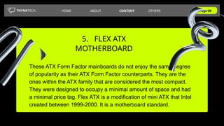Comprehensive Guide to Computer Motherboard Form Factors and Their Uses ...