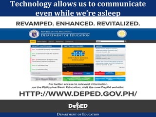 Technology allows us to communicate
even while we’re asleep
 