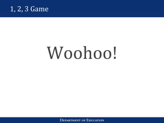 1, 2, 3 Game
Woohoo!
 