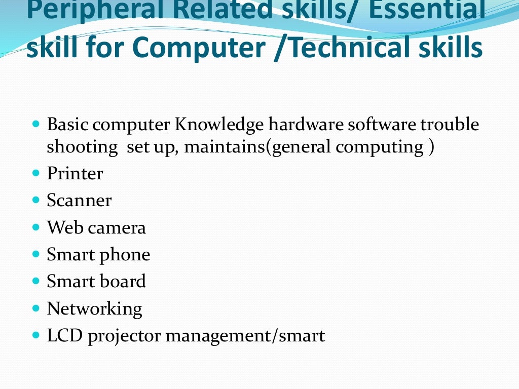 Ict Skills For Teachers