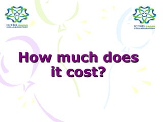 How much does
   it cost?
 