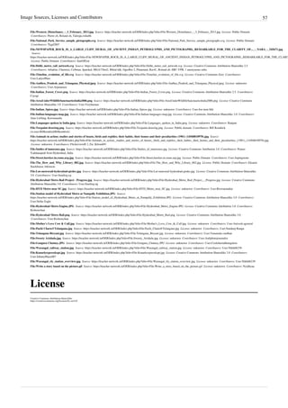Image Sources, Licenses and Contributors 57
File:Western_Disturbance_-_3_February_2013.jpg  Source: https://teacher-network.in/OER/index.php?title=File:Western_Disturbance_-_3_February_2013.jpg  License: Public Domain
 Contributors: Pierre cb, Roland zh, Tatiraju.rishabh
File:National_Park_Service_sample_pictographs.svg  Source: https://teacher-network.in/OER/index.php?title=File:National_Park_Service_sample_pictographs.svg  License: Public Domain
 Contributors: Tkgd2007
File:NEWSPAPER_ROCK_IS_A_LARGE_CLIFF_MURAL_OF_ANCIENT_INDIAN_PETROGLYPHS_AND_PICTOGRAPHS,_REMARKABLE_FOR_THE_CLARITY_OF..._-_NARA_-_545671.jpg
 Source:
https://teacher-network.in/OER/index.php?title=File:NEWSPAPER_ROCK_IS_A_LARGE_CLIFF_MURAL_OF_ANCIENT_INDIAN_PETROGLYPHS_AND_PICTOGRAPHS,_REMARKABLE_FOR_THE_CLARIT
 License: Public Domain  Contributors: SunOfErat
File:Delhi_metro_rail_network.svg  Source: https://teacher-network.in/OER/index.php?title=File:Delhi_metro_rail_network.svg  License: Creative Commons Attribution-Sharealike 2.5
 Contributors: Arbalete, Chumwa, Co9man, Jpatokal, MGA73bot2, Mittal.fdk, OgreBot 2, Planemad, RaviC, Roland zh, SBC-YPR, 1 anonymous edits
File:Timeline_evolution_of_life.svg  Source: https://teacher-network.in/OER/index.php?title=File:Timeline_evolution_of_life.svg  License: Creative Commons Zero  Contributors:
User:LadyofHats
File:Andhra_Pradesh_and_Telangana_Physical.jpeg  Source: https://teacher-network.in/OER/index.php?title=File:Andhra_Pradesh_and_Telangana_Physical.jpeg  License: unknown
 Contributors: User:Arjunaraoc
File:Indian_Forest_Cover.png  Source: https://teacher-network.in/OER/index.php?title=File:Indian_Forest_Cover.png  License: Creative Commons Attribution-Sharealike 2.5  Contributors:
Csyogi
File:AreaUnderWildlifeSanctuariesIndia2006.png  Source: https://teacher-network.in/OER/index.php?title=File:AreaUnderWildlifeSanctuariesIndia2006.png  License: Creative Commons
Attribution-Sharealike 3.0  Contributors: User:Veryhuman
File:Indian_Spices.jpg  Source: https://teacher-network.in/OER/index.php?title=File:Indian_Spices.jpg  License: unknown  Contributors: User:Joe mon bkk
File:Indian-languages-map.jpg  Source: https://teacher-network.in/OER/index.php?title=File:Indian-languages-map.jpg  License: Creative Commons Attribution-Sharealike 3.0  Contributors:
Alan Liefting, Koromandia
File:Languages spoken in India.jpeg  Source: https://teacher-network.in/OER/index.php?title=File:Languages_spoken_in_India.jpeg  License: unknown  Contributors: Ranjani
File:Tuxpaint-drawing.png  Source: https://teacher-network.in/OER/index.php?title=File:Tuxpaint-drawing.png  License: Public domain  Contributors: Bill Kendrick
(w:user:BillkendrickBillkendrick)
File:Animals in action; studies and stories of beasts, birds and reptiles; their habits, their homes and their peculiarities (1901) (14568810978).jpg  Source:
https://teacher-network.in/OER/index.php?title=File:Animals_in_action;_studies_and_stories_of_beasts,_birds_and_reptiles;_their_habits,_their_homes_and_their_peculiarities_(1901)_(14568810978).jpg
 License: unknown  Contributors: FlickreviewR 2, Fæ, Kilom691
File:Smiles of innocence.jpg  Source: https://teacher-network.in/OER/index.php?title=File:Smiles_of_innocence.jpg  License: Creative Commons Attribution 2.0  Contributors: Pranav
Yaddanapudi from Hyderabad, India
File:Street.hawker.in.rome.arp.jpg  Source: https://teacher-network.in/OER/index.php?title=File:Street.hawker.in.rome.arp.jpg  License: Public Domain  Contributors: User:Arpingstone
File:The_How_and_Why_Library_002.jpg  Source: https://teacher-network.in/OER/index.php?title=File:The_How_and_Why_Library_002.jpg  License: Public Domain  Contributors: Eleanor
Stackhouse Atkinson
File:Lnt-metrorail-hyderabad-girder.jpg  Source: https://teacher-network.in/OER/index.php?title=File:Lnt-metrorail-hyderabad-girder.jpg  License: Creative Commons Attribution-Sharealike
3.0  Contributors: User:Sunilraj.raj
File:Hyderabad Metro Rail Project - Progress.jpg  Source: https://teacher-network.in/OER/index.php?title=File:Hyderabad_Metro_Rail_Project_-_Progress.jpg  License: Creative Commons
Attribution-Sharealike 3.0  Contributors: User:Sunilraj.raj
File:HYD Metro near SC.jpg  Source: https://teacher-network.in/OER/index.php?title=File:HYD_Metro_near_SC.jpg  License: unknown  Contributors: User:Rizwanmahai
File:Station model of Hyderabad Metro at Nampally Exhibition.JPG  Source:
https://teacher-network.in/OER/index.php?title=File:Station_model_of_Hyderabad_Metro_at_Nampally_Exhibition.JPG  License: Creative Commons Attribution-Sharealike 3.0  Contributors:
User:Strike Eagle
File:Hyderabad Metro Engine.JPG  Source: https://teacher-network.in/OER/index.php?title=File:Hyderabad_Metro_Engine.JPG  License: Creative Commons Attribution 3.0  Contributors:
Kishorechan
File:Hyderabad Metro Rail.png  Source: https://teacher-network.in/OER/index.php?title=File:Hyderabad_Metro_Rail.png  License: Creative Commons Attribution-Sharealike 3.0
 Contributors: User:Kishorechan
File:Mother's Love Cow & Calf.jpg  Source: https://teacher-network.in/OER/index.php?title=File:Mother's_Love_Cow_&_Calf.jpg  License: unknown  Contributors: User:Anivesh.agrawal
File:Pachi Charu@Telangana.jpg  Source: https://teacher-network.in/OER/index.php?title=File:Pachi_Charu@Telangana.jpg  License: unknown  Contributors: User:Sandeep Rangu
File:Telangana Biryani.jpg  Source: https://teacher-network.in/OER/index.php?title=File:Telangana_Biryani.jpg  License: unknown  Contributors: User:Vanamala.vardhan
File:Sweety Arishalu.jpg  Source: https://teacher-network.in/OER/index.php?title=File:Sweety_Arishalu.jpg  License: unknown  Contributors: User:Anilphotojournalist
File:Gongura Chutney.JPG  Source: https://teacher-network.in/OER/index.php?title=File:Gongura_Chutney.JPG  License: unknown  Contributors: User:Coolcheetahbangalore
File:Warangal_railway_station.jpg  Source: https://teacher-network.in/OER/index.php?title=File:Warangal_railway_station.jpg  License: unknown  Contributors: User:Nikhilb239
File:Konarkexpresskzpt.jpg  Source: https://teacher-network.in/OER/index.php?title=File:Konarkexpresskzpt.jpg  License: Creative Commons Attribution-Sharealike 3.0  Contributors:
User:JohnnyBlaze007
File:Warangal_rly_station_overview.jpg  Source: https://teacher-network.in/OER/index.php?title=File:Warangal_rly_station_overview.jpg  License: unknown  Contributors: User:Nikhilb239
File:Write a story based on the picture.gif  Source: https://teacher-network.in/OER/index.php?title=File:Write_a_story_based_on_the_picture.gif  License: unknown  Contributors: Nyidhyaa
License
Creative Commons Attribution-ShareAlike
https://creativecommons.org/licenses/by-sa/4.0/
 