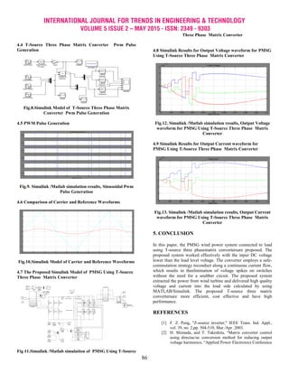Wind Energy Conversion System Using PMSG with T-Source Three Phase ...