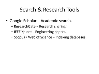 Different ICT Tools used in eductaional purpose | PPTX