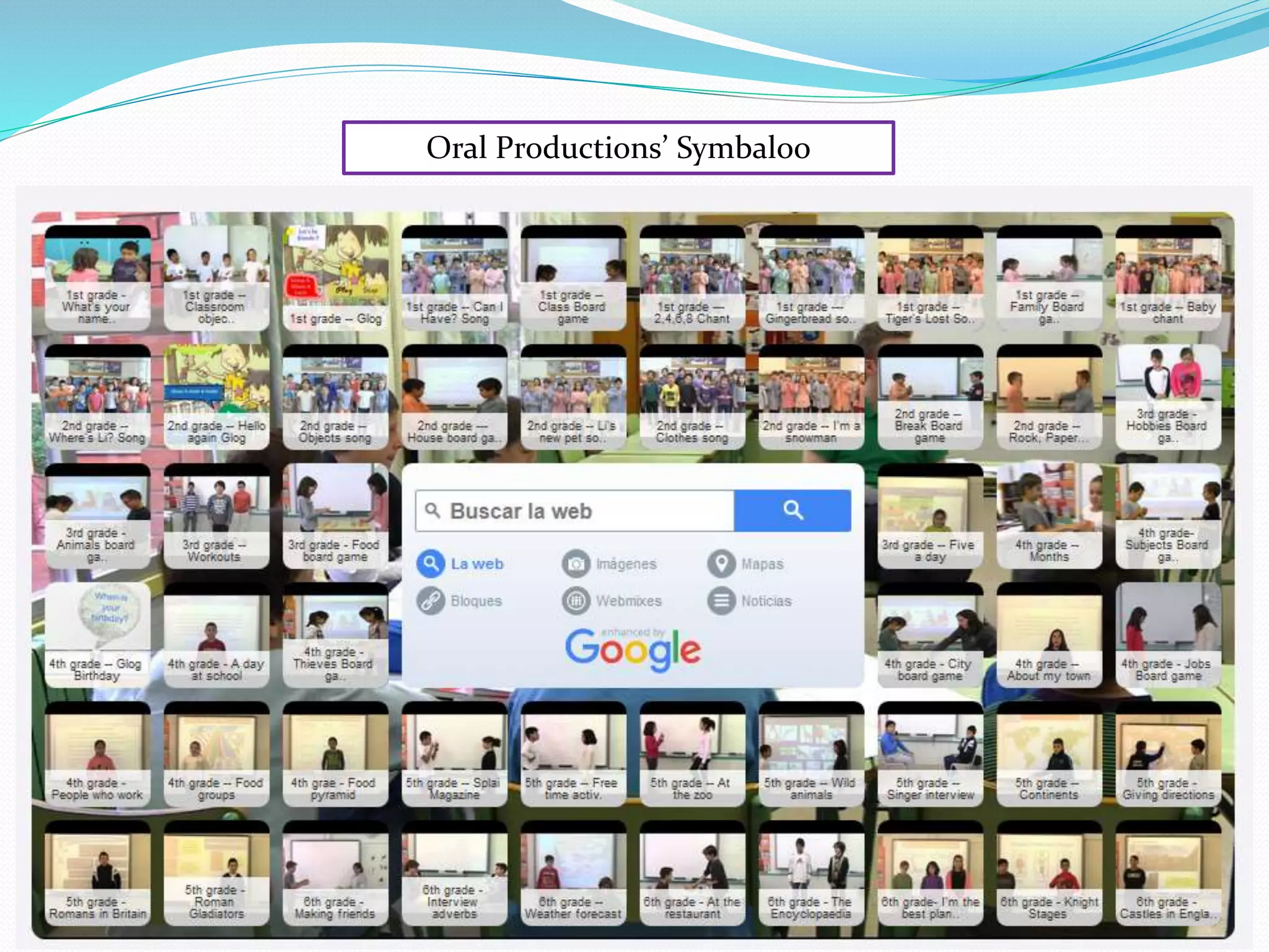 Oral Productions’ Symbaloo
 
