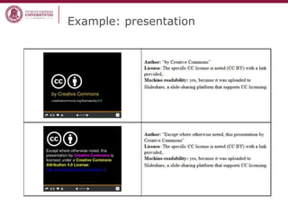 Example: presentation
 