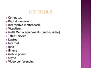 Ict tools used in education | PPT