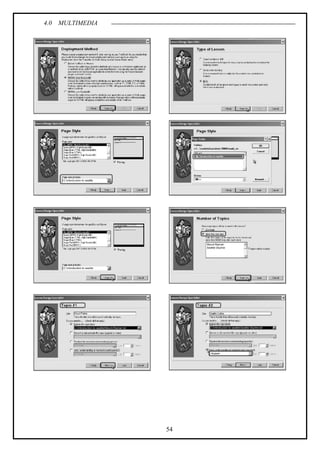 4.0 MULTIMEDIA
54
 